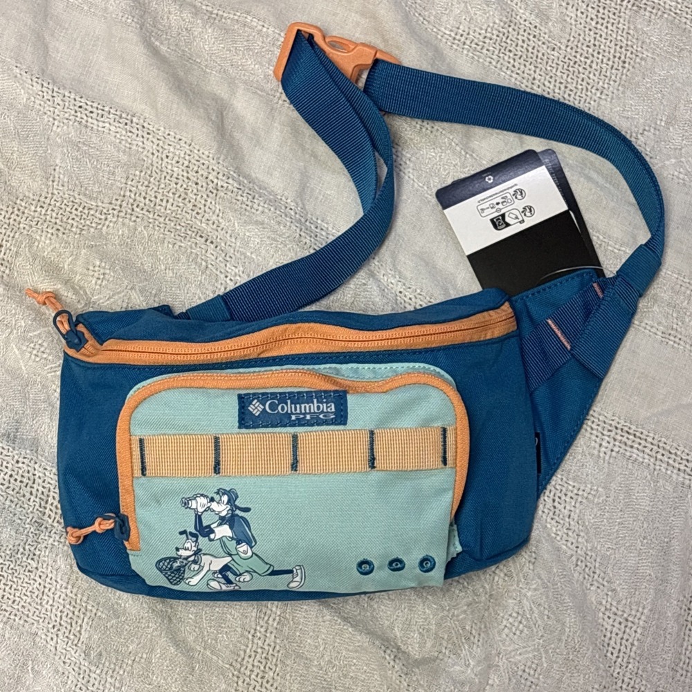 Disney Columbia‎ Goofy Pluto PFG Fishing Belt Hip Pack Fanny Pack